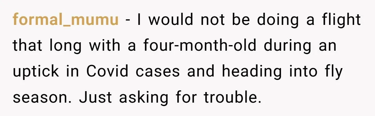 New Mom Refuses 10-Hour Flight With Fussy Baby, Sparking Parental Fallout