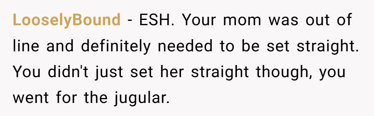 This Man Told His Mom She Wouldn’t Understand Pregnancy Because She’s Never Been Pregnant – Did He Cross the Line?