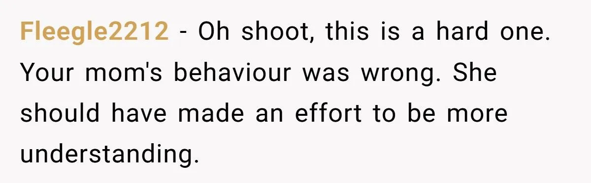 This Man Told His Mom She Wouldn’t Understand Pregnancy Because She’s Never Been Pregnant – Did He Cross the Line?