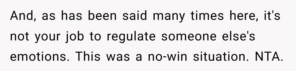 This Man Told His Mom She Wouldn’t Understand Pregnancy Because She’s Never Been Pregnant – Did He Cross the Line?