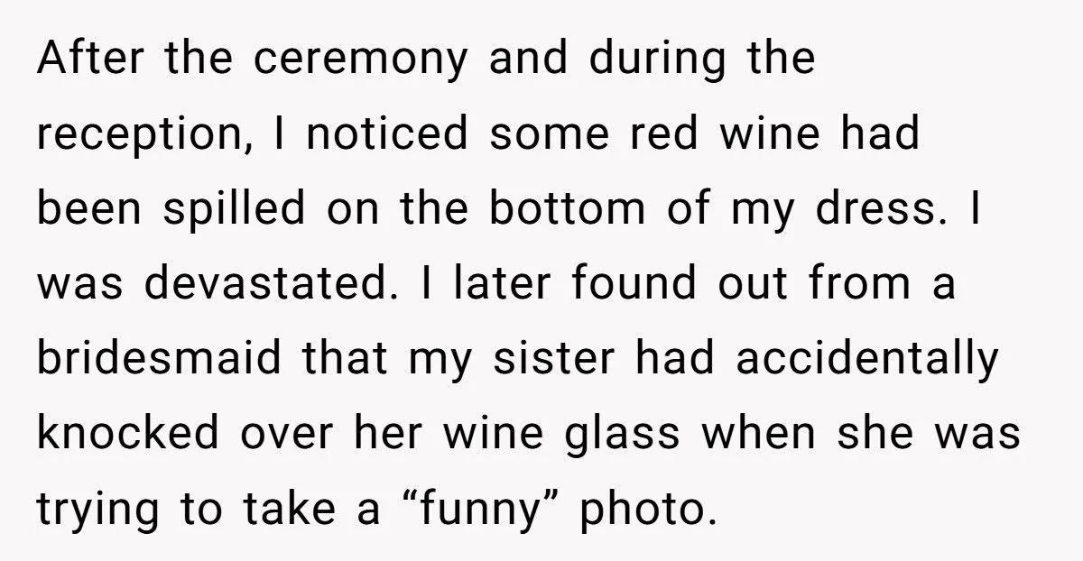 After Ruining Her Sister’s Dream Dress, She Expects Her to Buy One Too