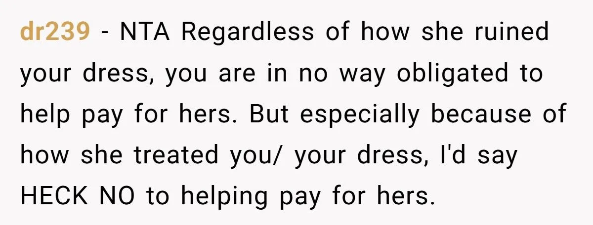 After Ruining Her Sister’s Dream Dress, She Expects Her to Buy One Too