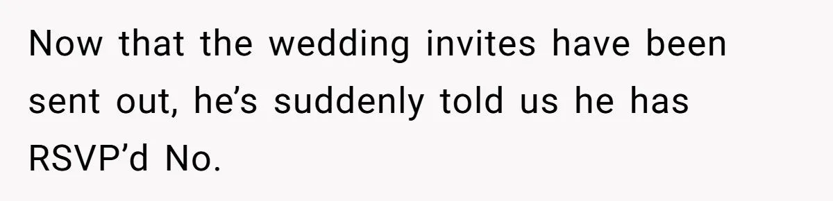 Friend Called Out For Refusing Wedding Over 8-Year-Old Grudge
