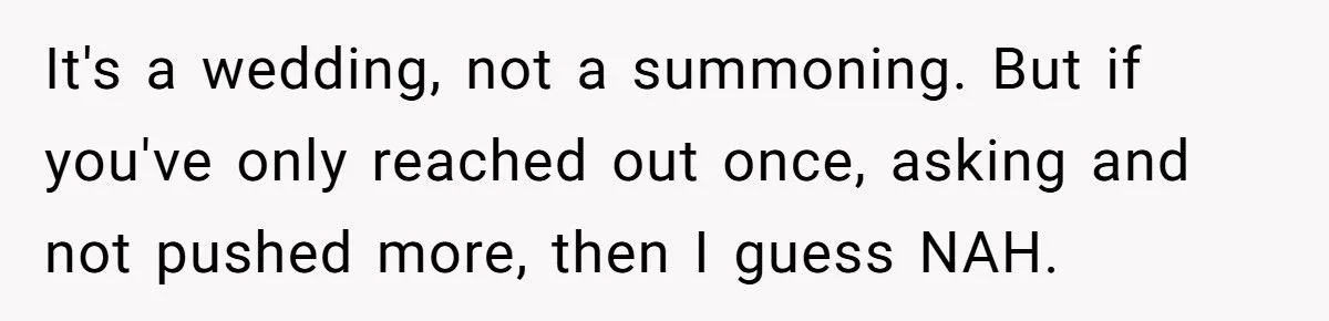 Friend Called Out For Refusing Wedding Over 8-Year-Old Grudge
