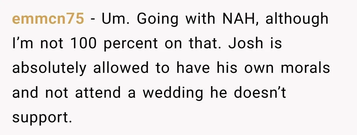 Friend Called Out For Refusing Wedding Over 8-Year-Old Grudge