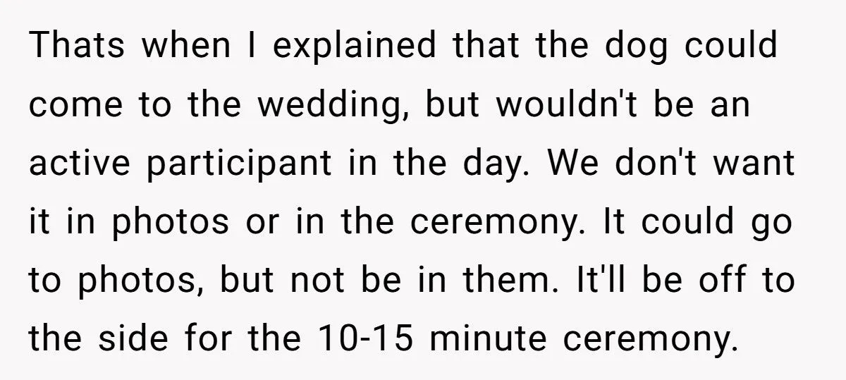 Bride Refuses to Let Her Friend’s Service Dog Participate in Wedding Photos or Ceremony - Friend Calls It Ableist
