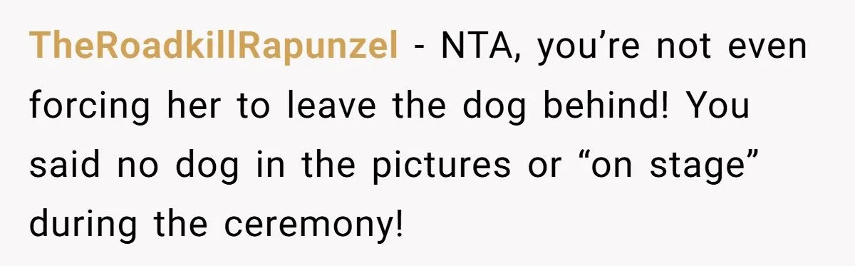 Bride Refuses to Let Her Friend’s Service Dog Participate in Wedding Photos or Ceremony - Friend Calls It Ableist