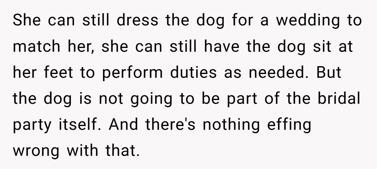 Bride Refuses to Let Her Friend’s Service Dog Participate in Wedding Photos or Ceremony - Friend Calls It Ableist