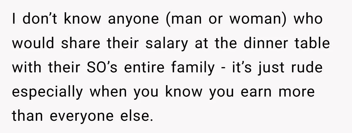 Woman Reveals Her High Salary at Family Dinner, SIL Breaks Down