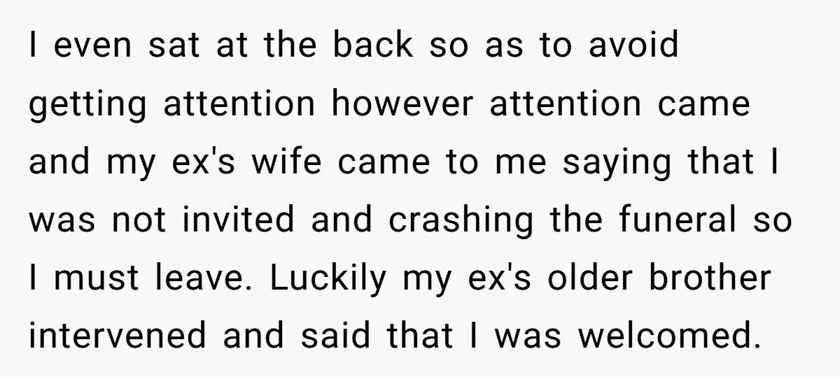 Woman Attends Ex’s Mother’s Funeral and Shocks Everyone by Telling His Kids She’s Pregnant With Their Sibling