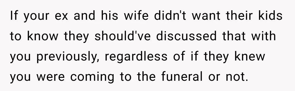 Woman Attends Ex’s Mother’s Funeral and Shocks Everyone by Telling His Kids She’s Pregnant With Their Sibling