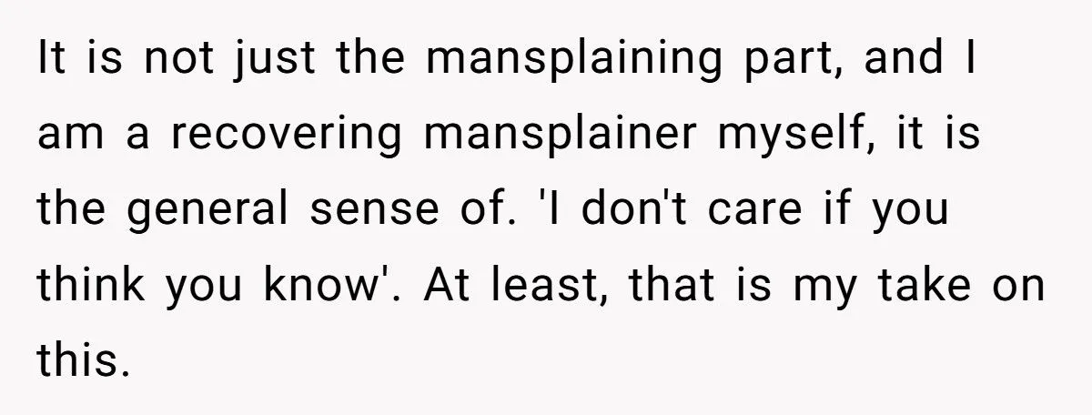 Woman Plays Dumb To Expose Partner’s And Father-In-Law’s Mansplaining