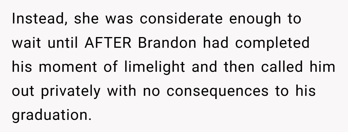 This Dad Backed His Son After He Told a Teacher She Was “Dismissed” at Graduation