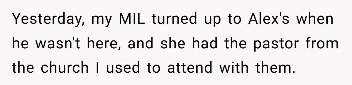 This Woman Calls Police on Ex-MIL and Pastor After They Force Their Way Into Her Home Demanding Forgiveness