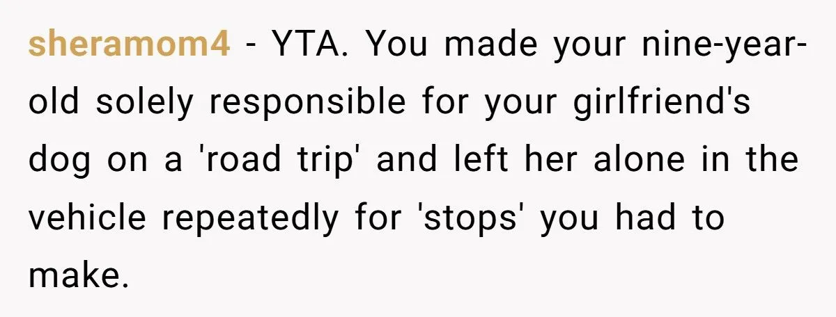 Dad Scolds 9-Year-Old For Losing Girlfriend’s Dog On Road Trip, Sparks Outrage