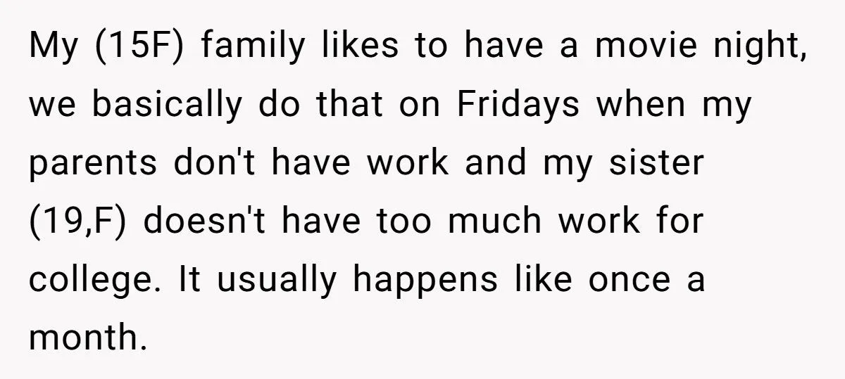 This Teen Told Her Mom She Didn’t Want Her Sister at Movie Night After Catching Her Cry During Kids’ Movies