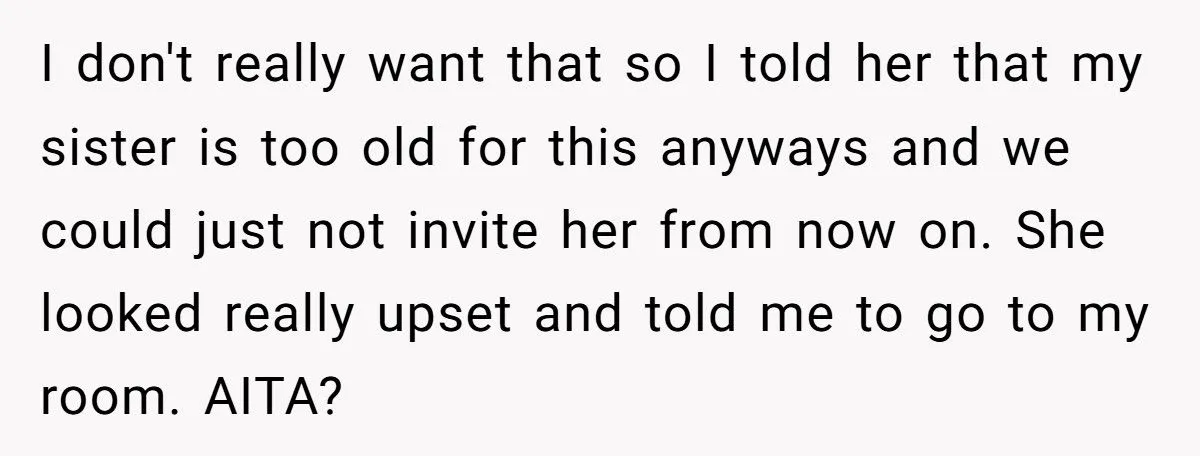 This Teen Told Her Mom She Didn’t Want Her Sister at Movie Night After Catching Her Cry During Kids’ Movies