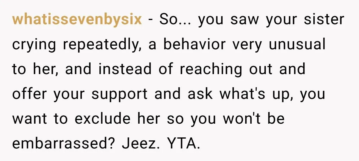 This Teen Told Her Mom She Didn’t Want Her Sister at Movie Night After Catching Her Cry During Kids’ Movies