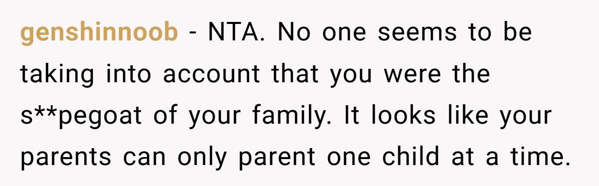 A Woman Refuses to Attend Her Little Sister’s Graduation Due to Their Parents’ Favoritism