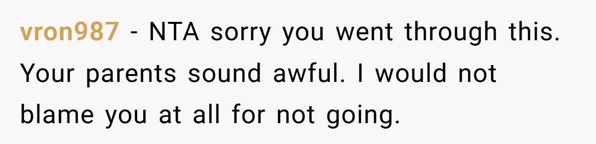 A Woman Refuses to Attend Her Little Sister’s Graduation Due to Their Parents’ Favoritism