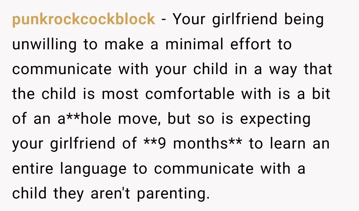 This Man Called His Girlfriend Selfish for Refusing to Learn Sign Language for His Daughter