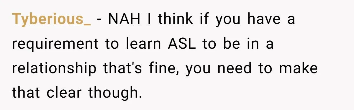 This Man Called His Girlfriend Selfish for Refusing to Learn Sign Language for His Daughter