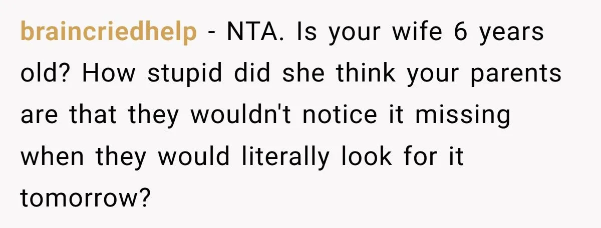 This Man Refused to Defend His Wife After She Stole $300 Ginseng From His Parents - Now Their Marriage Is Falling Apart