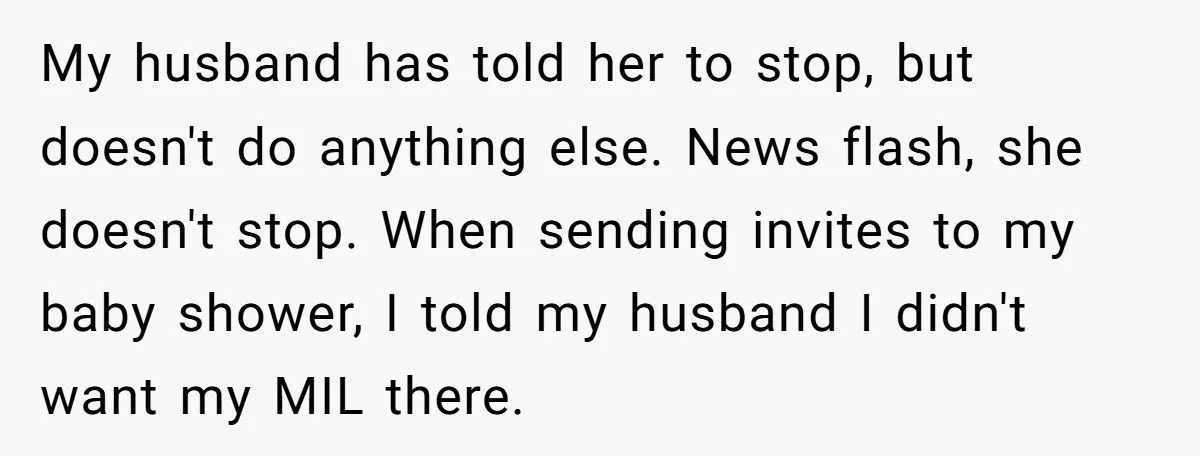 Pregnant Mom Left in Tears as MIL Publicly Mocked Her Sick Child - Husband Blamed Her for Ruining the Shower