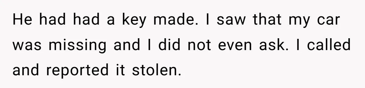 She Called the Cops After Her Dad Lent Out Her Car Without Permission
