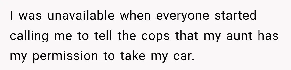 She Called the Cops After Her Dad Lent Out Her Car Without Permission