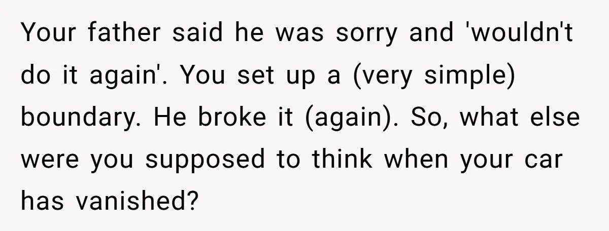 She Called the Cops After Her Dad Lent Out Her Car Without Permission