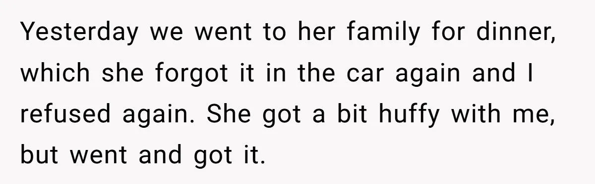 This Husband Refused to Be His Wife’s Personal Purse Retriever — Now She’s Mad About It