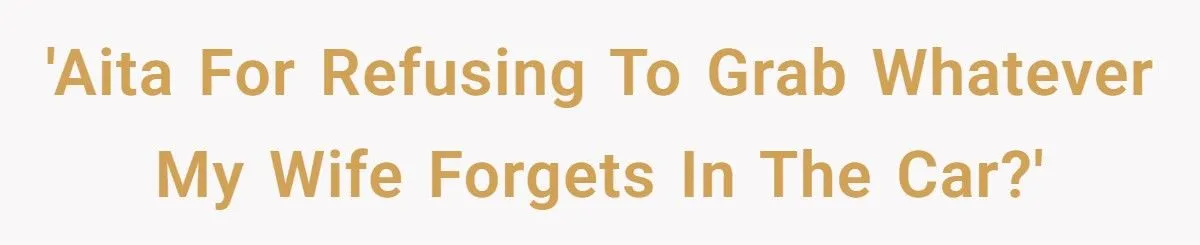 This Husband Refused to Be His Wife’s Personal Purse Retriever — Now She’s Mad About It This Husband Refused to Be His Wife’s Personal Purse Retriever — Now She’s Mad About It
