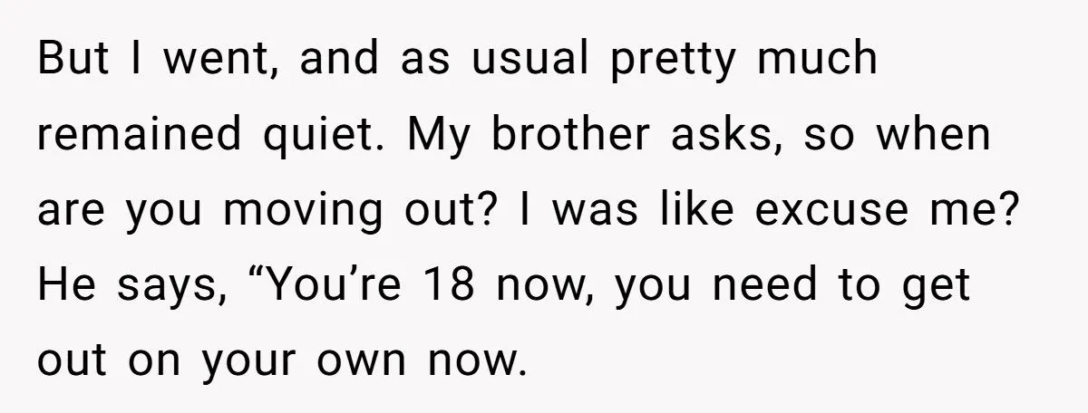 She Yelled “JUST LEAVE ME THE FK ALONE” at Her Brother During a Family Dinner