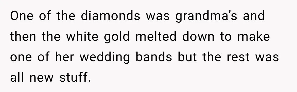 Wedding Shock: Family Upset When Heirloom Ring is Remade Without Grandma’s Knowledge