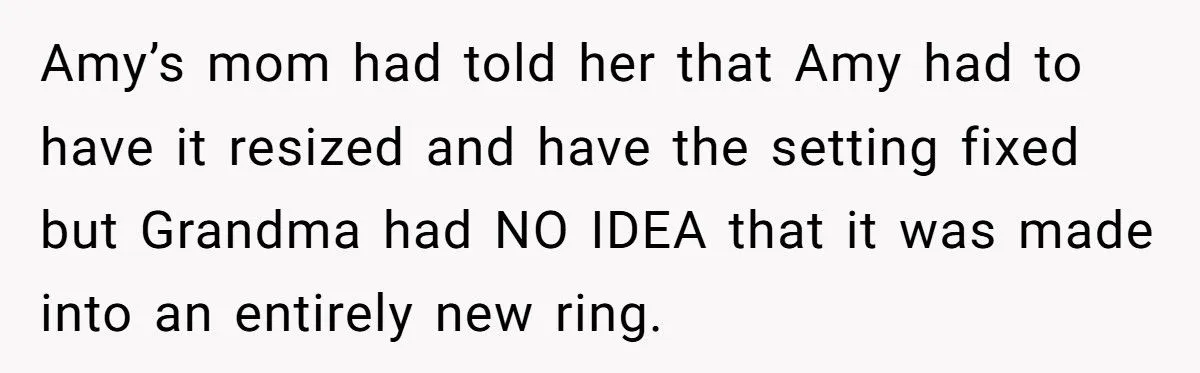 Wedding Shock: Family Upset When Heirloom Ring is Remade Without Grandma’s Knowledge