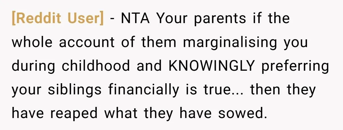 This Daughter Refused to Rescue Her Parents From Foreclosure After They Told Her She Deserved Their Mistreatment