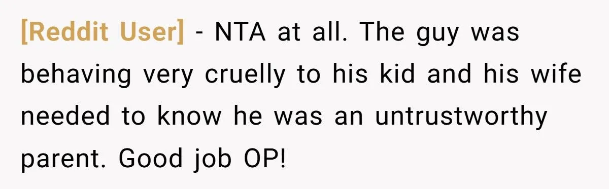 A Bystander Sparks Drama After Accusing Dad of Scaring His Kid Just for a Photo