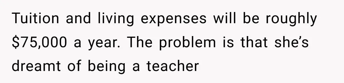 Dad Invests Hundreds of Thousands in Son’s Dentistry but Refuses Daughter’s Dream School for Teaching - Outrage Ensues