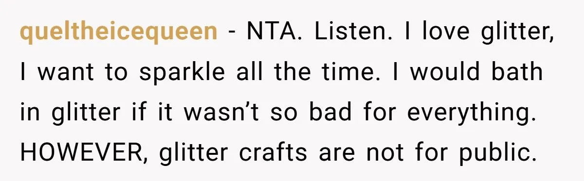 He Reported a Mom for Allowing Glitter on a Plane – Now the Internet Is Divided