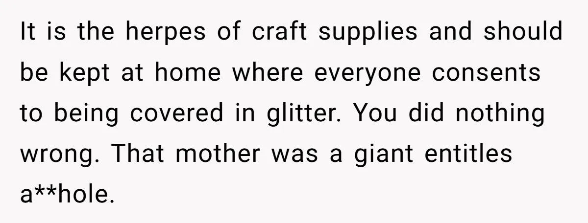 He Reported a Mom for Allowing Glitter on a Plane – Now the Internet Is Divided