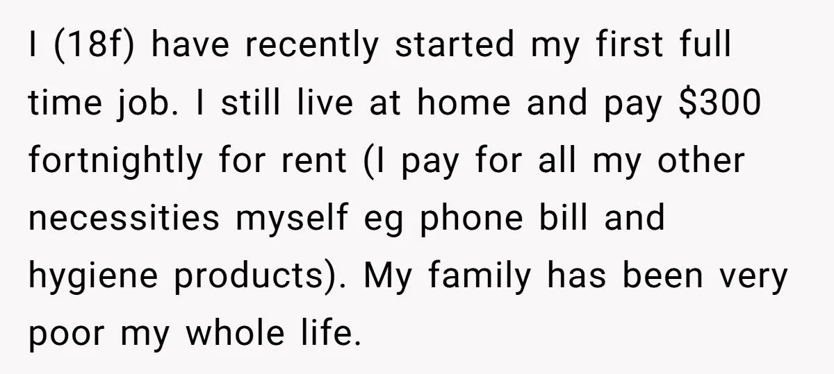 She’s 18, Working Full Time, and Spending Big on Herself - But Her Struggling Mother Calls Her Selfish