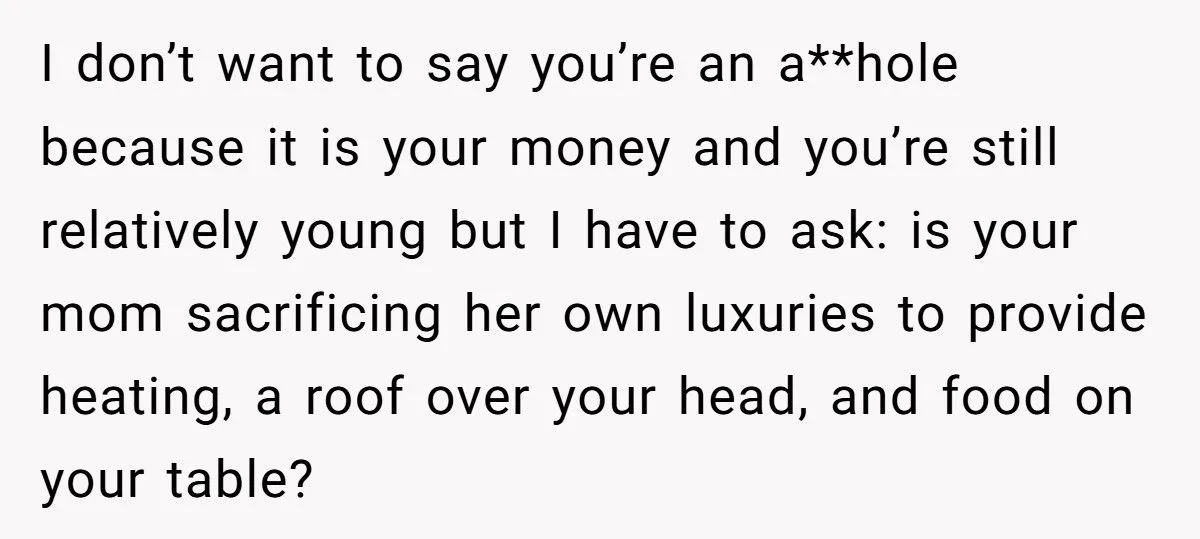 She’s 18, Working Full Time, and Spending Big on Herself - But Her Struggling Mother Calls Her Selfish