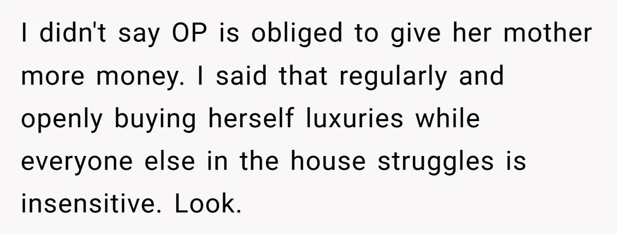 She’s 18, Working Full Time, and Spending Big on Herself - But Her Struggling Mother Calls Her Selfish