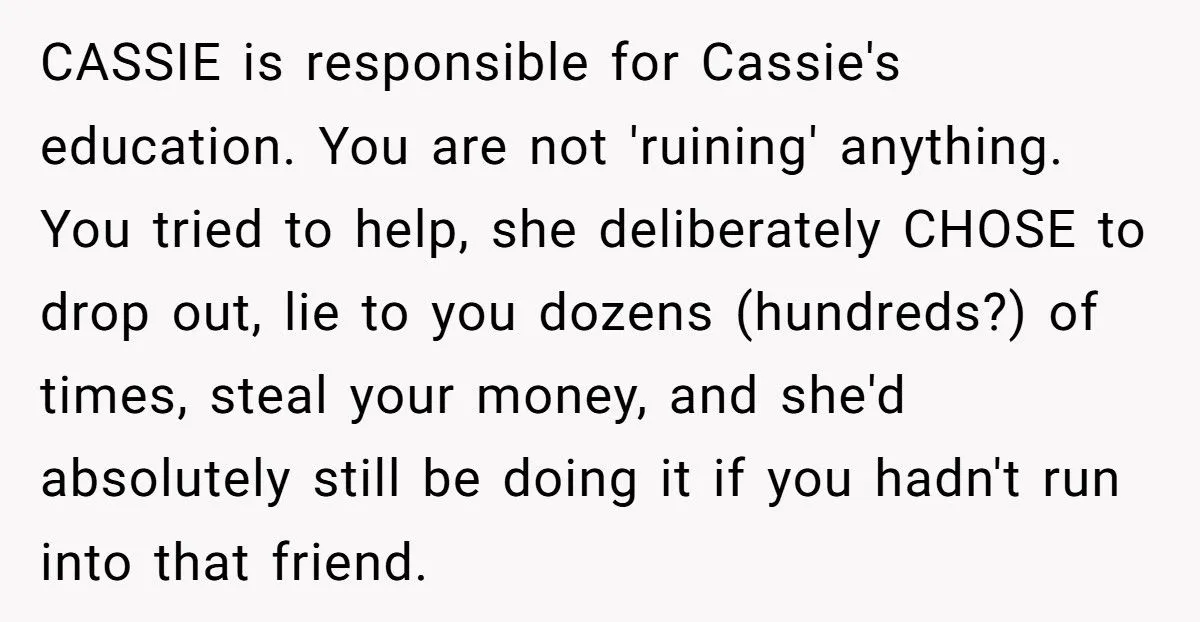 This Dad Exposes Daughter’s Secret Dropout and Refuses to Keep Paying for College