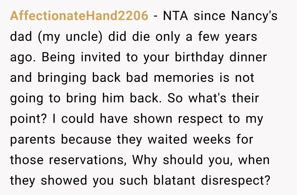Parents Promised Her a Quiet Birthday Dinner, Then Invited the Cousin Who Tormented Her for Years