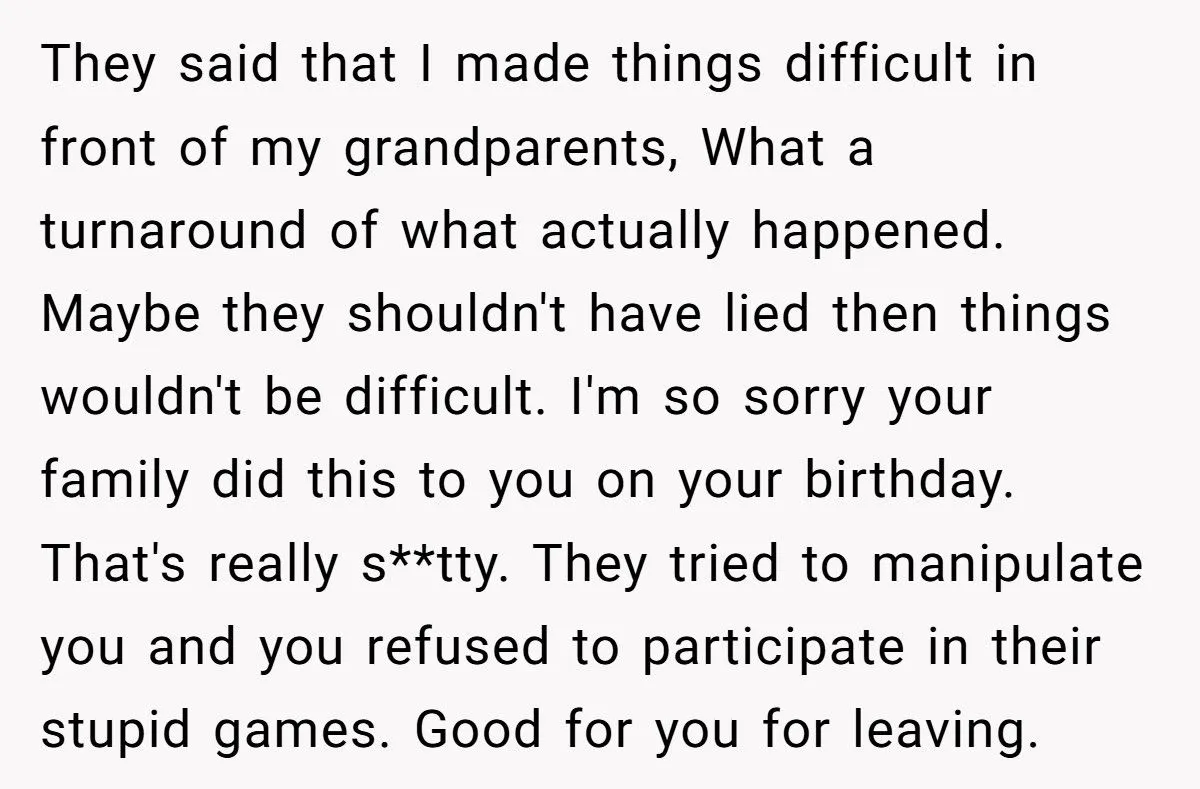 Parents Promised Her a Quiet Birthday Dinner, Then Invited the Cousin Who Tormented Her for Years