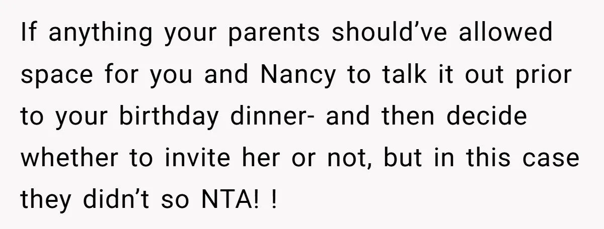 Parents Promised Her a Quiet Birthday Dinner, Then Invited the Cousin Who Tormented Her for Years