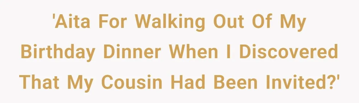 Parents Promised Her a Quiet Birthday Dinner, Then Invited the Cousin Who Tormented Her for Years