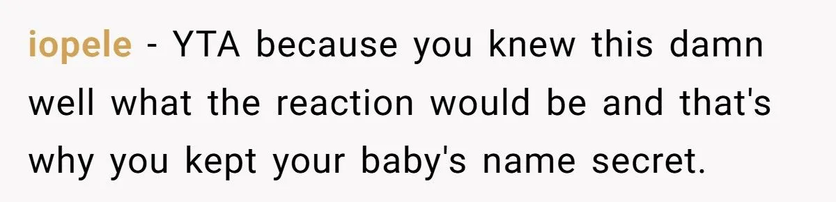 She Named Her Daughter the Name Her Sister-in-Law Wanted First